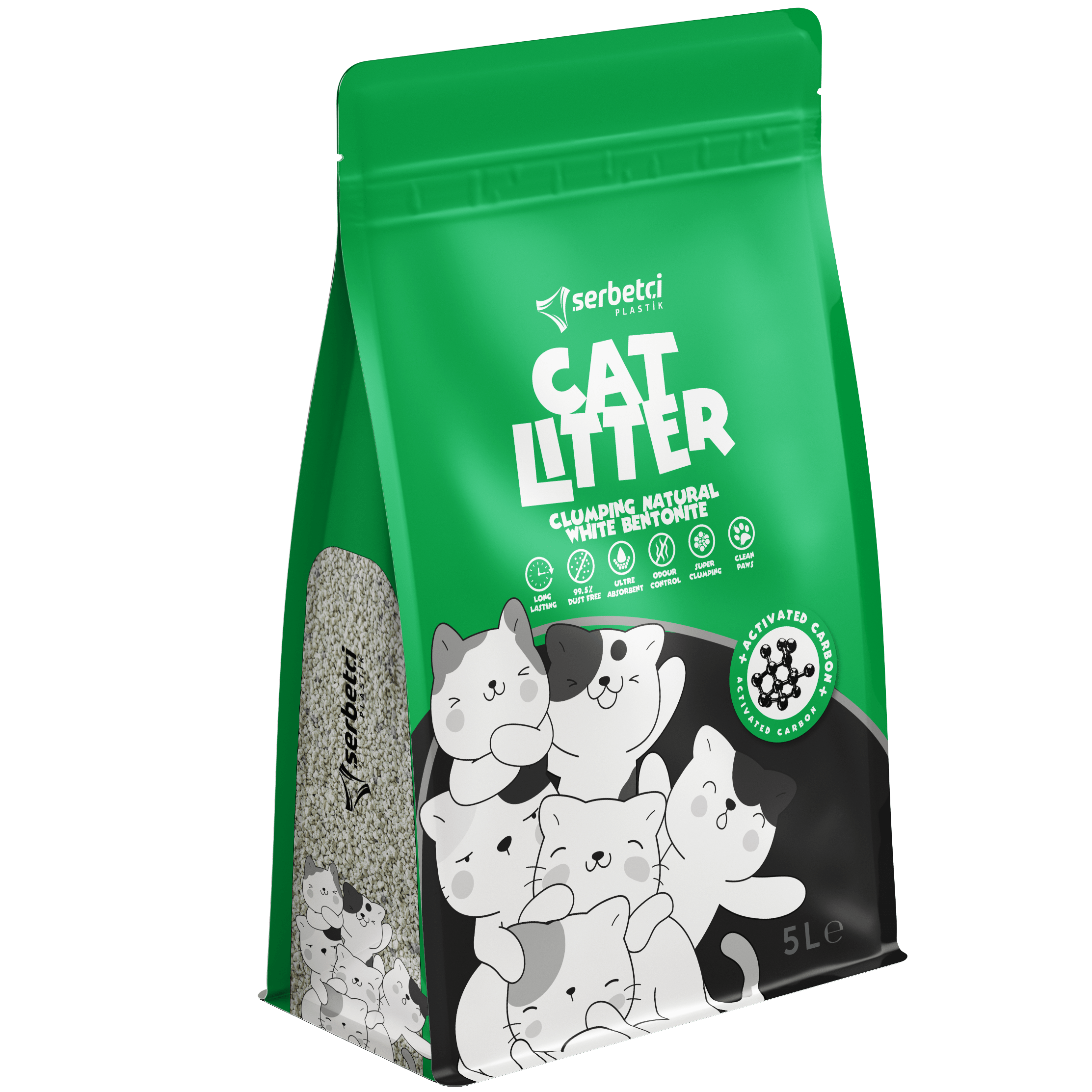 Flat Bottom Kedi Kumu Ambalajı