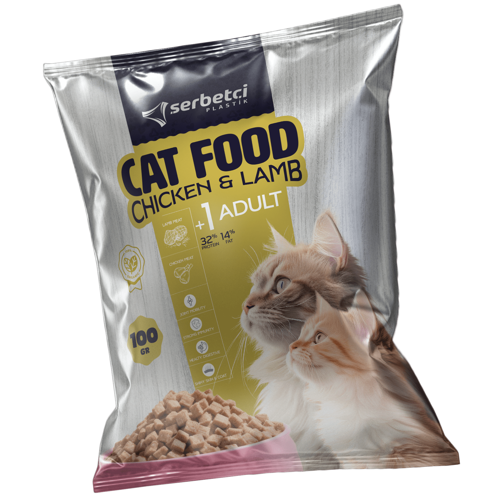 Back Seal Pet Food Packaging